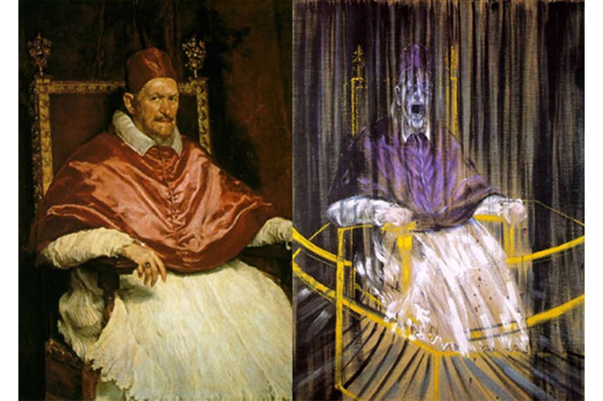 Картина Диего Веласкеса на выставке Фрэнсиса Бэкона